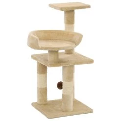 Offres 🤩 vidaXL Arbre à chat avec griffoirs en sisal 65 cm Beige 🔥