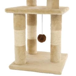 Offres 🤩 vidaXL Arbre à chat avec griffoirs en sisal 65 cm Beige 🔥 -Promos Chat Boutique 8718475600091 4