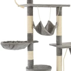 Grosses soldes 🌟 vidaXL Arbre à chat avec griffoirs en sisal 230-250 cm Gris 💯 -Promos Chat Boutique 8718475600176 5