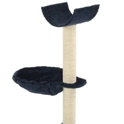 Nouveau ⭐ vidaXL Arbre à chat avec griffoirs en sisal 105 cm Bleu ❤️ -Promos Chat Boutique 8718475600275 3