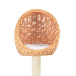 Budget 🥰 vidaXL Arbre à chat avec griffoir en sisal Naturel Bois de saule ✔️ -Promos Chat Boutique 8718475731252 4