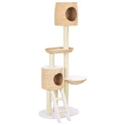 Promo ❤️ vidaXL Arbre à chat avec griffoirs en sisal Herbiers marins 😍