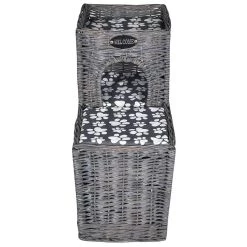 Meilleure vente ⌛ vidaXL Arbre/maison/château à chat avec coussin Saule 🛒 -Promos Chat Boutique 8718475946939 4