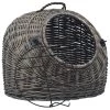 Promo 🔥 Sans marque vidaXL Cage de transport pour chats Gris 45x35x35 cm Saule naturel 💯