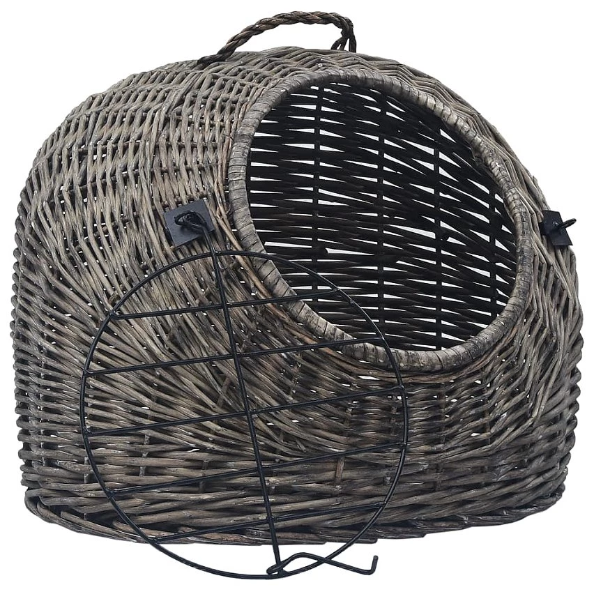 Acheter ❤️ Sans marque vidaXL Cage de transport pour chats Gris 60x45x45 cm Saule naturel 🔔 1 Acheter ❤️ Sans marque vidaXL Cage de transport pour chats Gris 60x45x45 cm Saule naturel 🔔