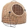 Nouveau ⭐ Sans marque vidaXL Cage de transport pour chats 45x35x35 cm Saule naturel 🌟