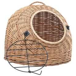 Nouveau ⭐ Sans marque vidaXL Cage de transport pour chats 45x35x35 cm Saule naturel 🌟