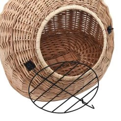 Nouveau ⭐ Sans marque vidaXL Cage de transport pour chats 45x35x35 cm Saule naturel 🌟 -Promos Chat Boutique 8719883765174 4