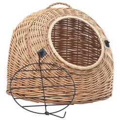 Nouveau ✔️ Sans marque vidaXL Cage de transport pour chats 60x45x45 cm Saule naturel ✔️