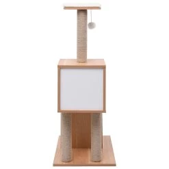 Top 10 🎉 vidaXL Arbre à chat avec tapis à gratter en sisal 104 cm ⌛ 7 Top 10 🎉 vidaXL Arbre à chat avec tapis à gratter en sisal 104 cm ⌛ -Promos Chat Boutique 8720286002100 4
