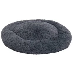 Vente flash 😀 vidaXL Coussin lavable pour chiens/chats Gris foncé 70x70x15cm Peluche ❤️