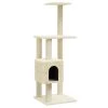 Top 10 🔔 vidaXL Arbre à chat avec griffoirs en sisal Crème 104 cm ✨