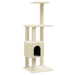 Top 10 🔔 vidaXL Arbre à chat avec griffoirs en sisal Crème 104 cm ✨
