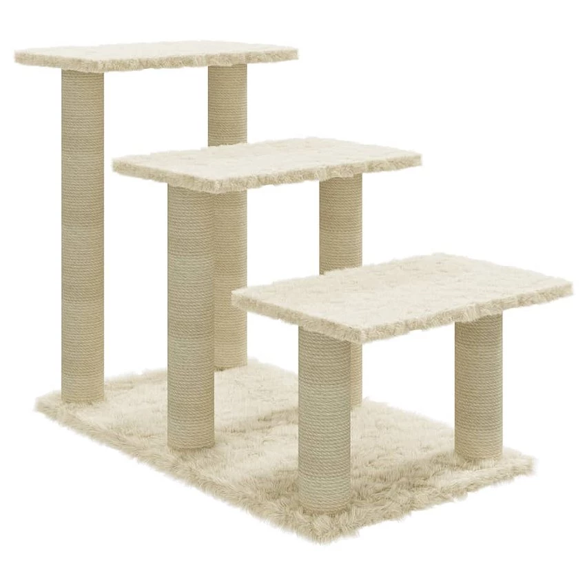 Top 10 😍 vidaXL Arbre à chat avec griffoirs en sisal Crème 50,5 cm 😉 1 Top 10 😍 vidaXL Arbre à chat avec griffoirs en sisal Crème 50,5 cm 😉