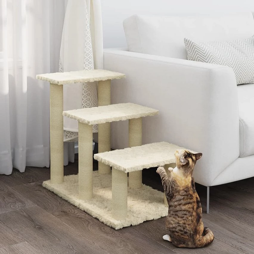 Top 10 😍 vidaXL Arbre à chat avec griffoirs en sisal Crème 50,5 cm 😉 2 Top 10 😍 vidaXL Arbre à chat avec griffoirs en sisal Crème 50,5 cm 😉 – Image 2