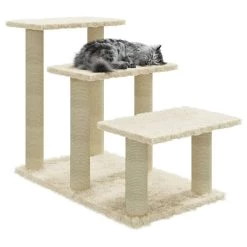 Top 10 😍 vidaXL Arbre à chat avec griffoirs en sisal Crème 50,5 cm 😉 6 Top 10 😍 vidaXL Arbre à chat avec griffoirs en sisal Crème 50,5 cm 😉 -Promos Chat Boutique 8720286760666 3