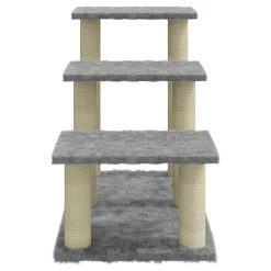Budget ✨ vidaXL Arbre à chat avec griffoirs en sisal Gris clair 50,5 cm 🔥 -Promos Chat Boutique 8720286760673 5