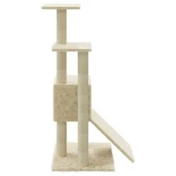 Grosses soldes ⌛ vidaXL Arbre à chat avec griffoirs en sisal Crème 92 cm 😀 7 Grosses soldes ⌛ vidaXL Arbre à chat avec griffoirs en sisal Crème 92 cm 😀 -Promos Chat Boutique 8720286761045 5