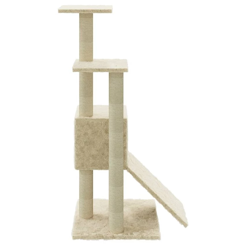 Grosses soldes ⌛ vidaXL Arbre à chat avec griffoirs en sisal Crème 92 cm 😀 4 Grosses soldes ⌛ vidaXL Arbre à chat avec griffoirs en sisal Crème 92 cm 😀 – Image 4